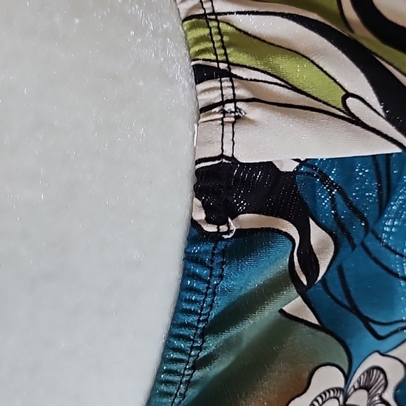 Studio Y Retro Coral, Turquoise, and Brown Halter Dress - Picture 5 of 12